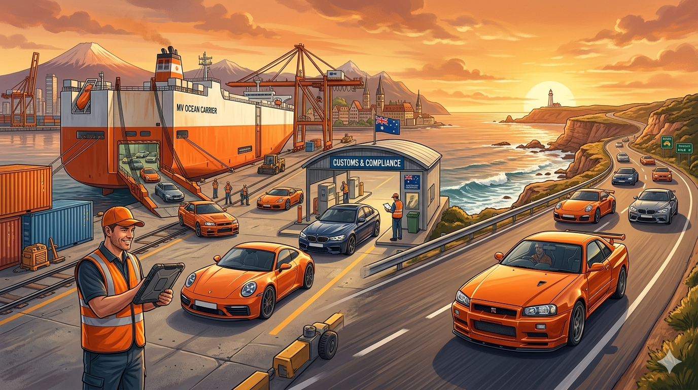 Import Cars from Japan or Europe to Australia